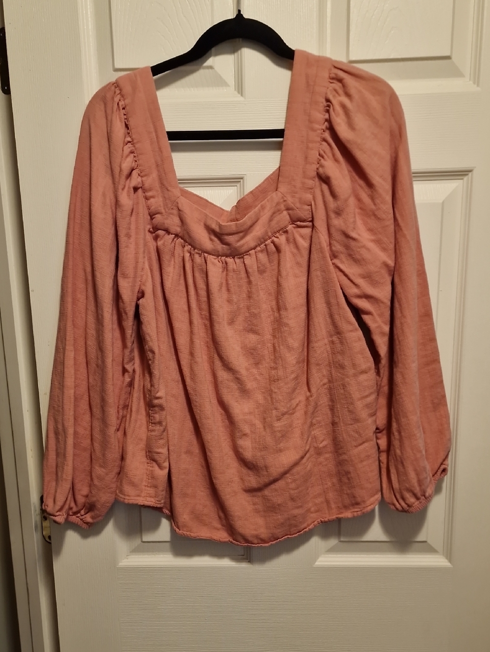 Sonoma Dusty Rose Peasant Blouse